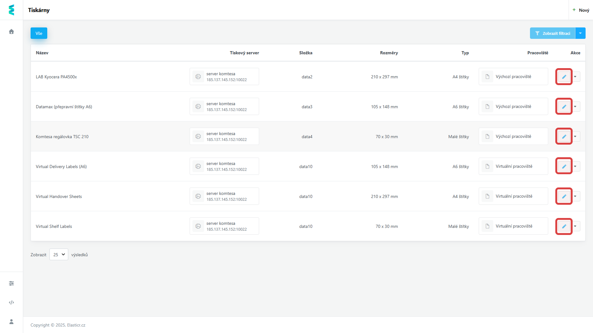 2. Ukázka nastavení tiskárny