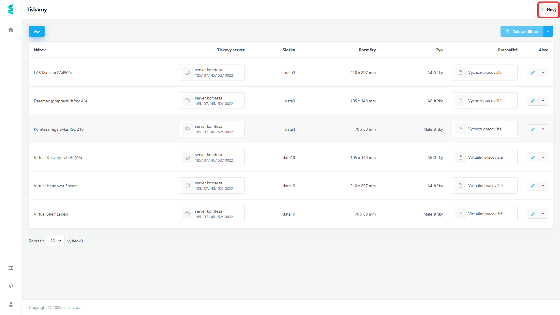 4. Ukázka nastavení tiskárny
