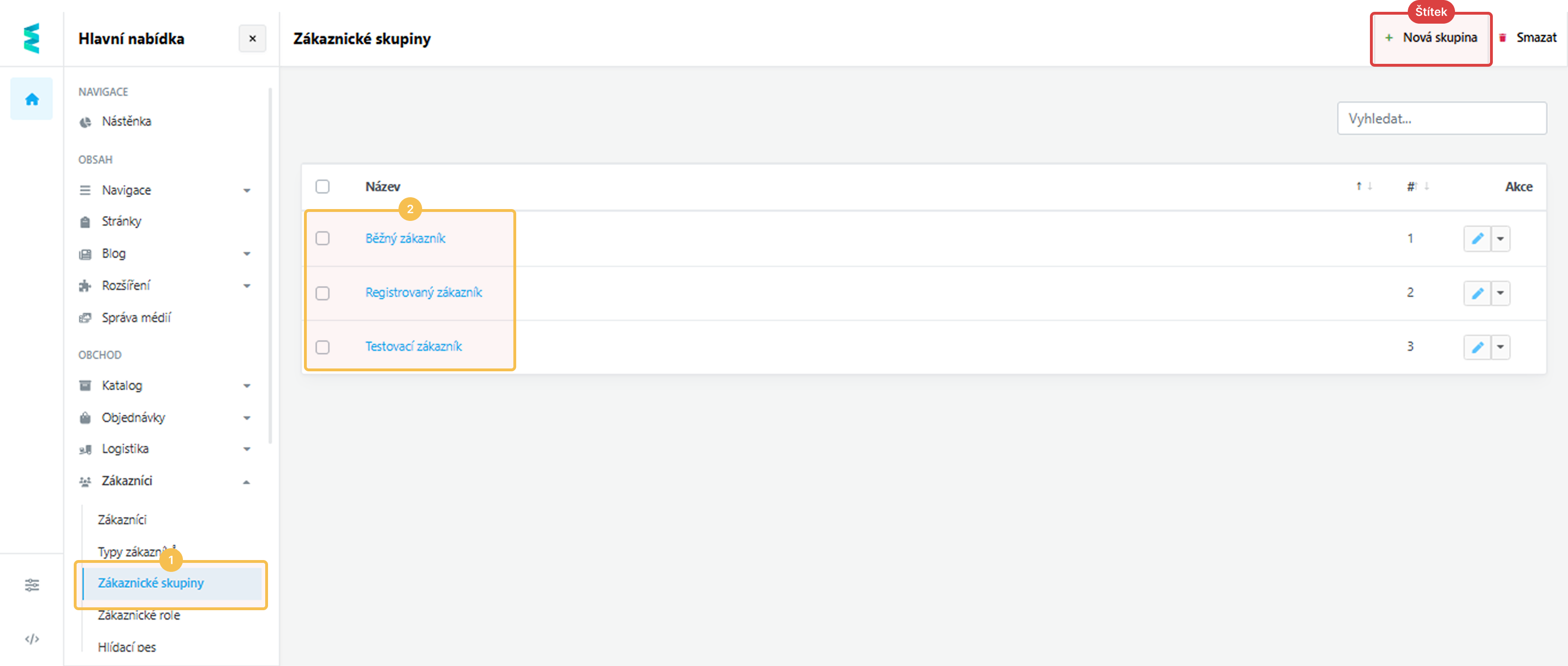 Výběr zákaznické skupiny