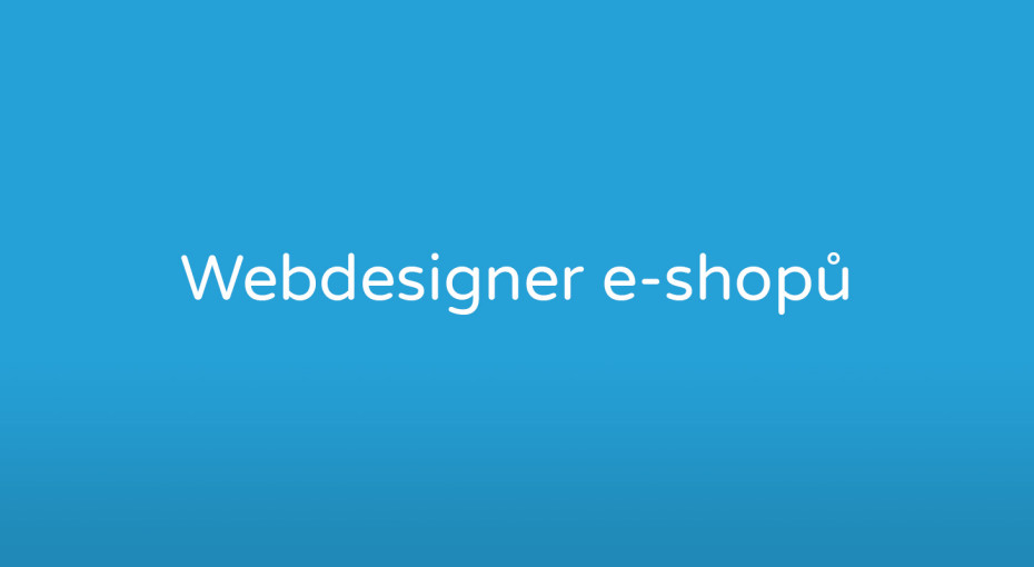 Webdesigner e-shopů