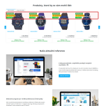 Vlaječky v carouselech produktů na eshopu.