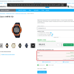 Přehled dostupnosti na detailu produktu, které zákazník uvidí na e-shopu.