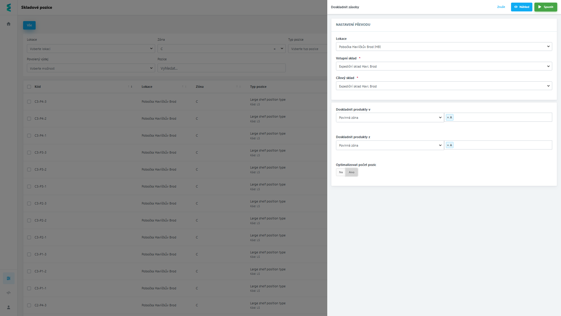 Uložte si pravidla doskladnění pro rychlé spuštění kdykoliv v budoucnu. 