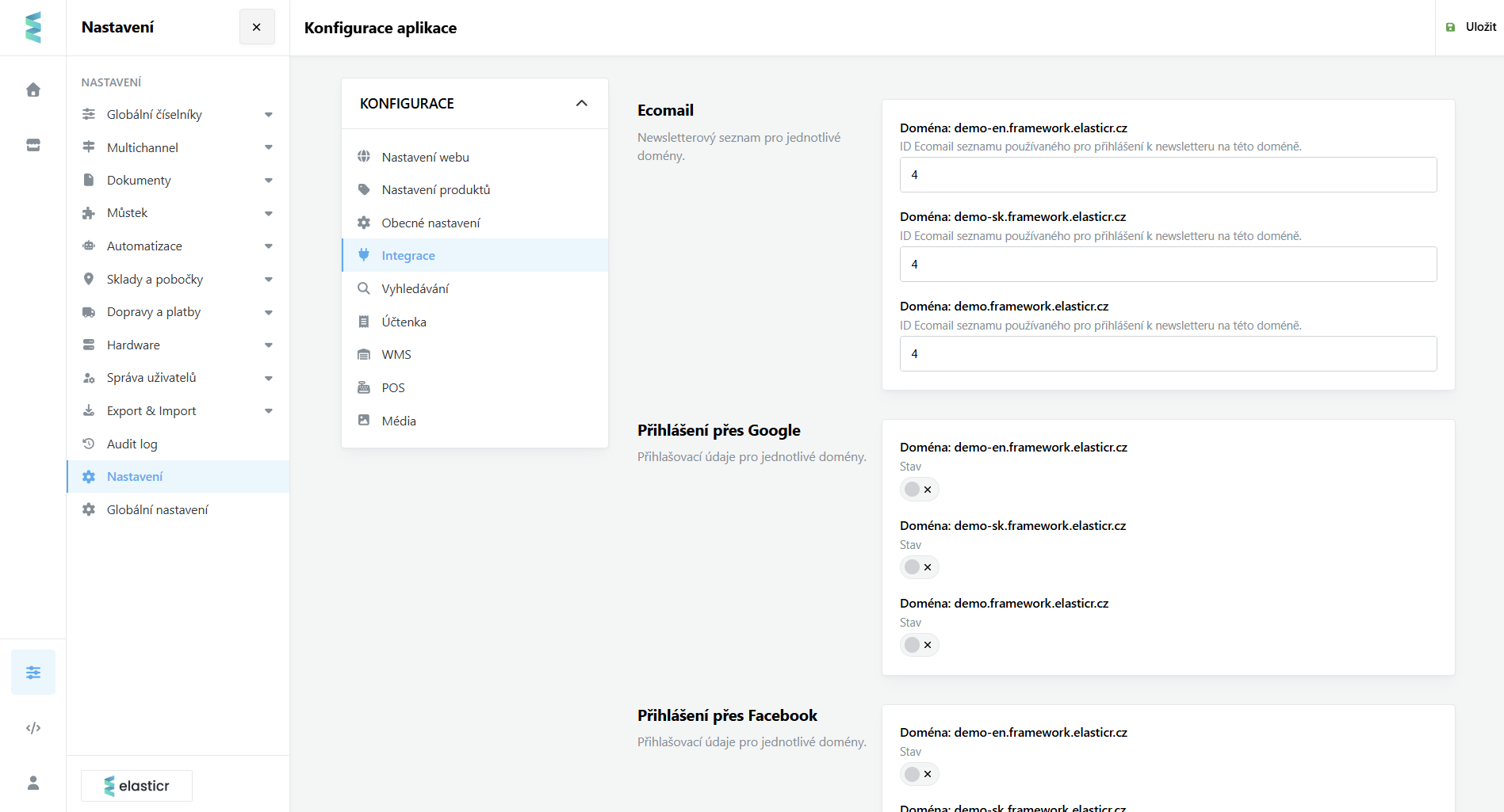 3. Multidomain a multichannel nastavení e-shopu