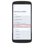 V menu terminálu přejděte do Aplikace > Informace o zařízení. Klikněte na tlačítko Zkontrolovat.