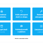 Ukázka samoobslužného kiosku, ze kterého si zákazník odebere pořadové číslo.